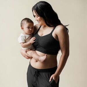 Kindred Bravely Sublime Hands Free Pumping Nursing Bra Black Size M NWT